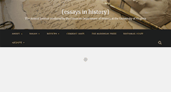 Desktop Screenshot of essaysinhistory.com